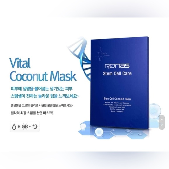 RONAS Stem Cell Wrinkle+Coconut+Mask 30g x 5sheets Esthetician Special K-beauty - Picture 7 of 10